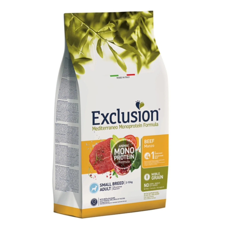 Exclusion Monoprotein Düşük Tahıllı Sığır Etli Ve Narlı Küçük Irk Yetişkin Köpek Maması 7 Kg