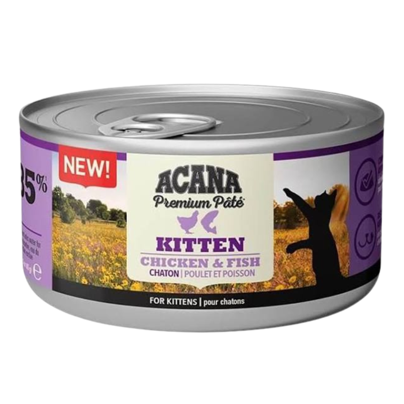 Acana Premium Ezme Tavuklu ve Balıklı Yavru Kedi Konservesi 85 gr