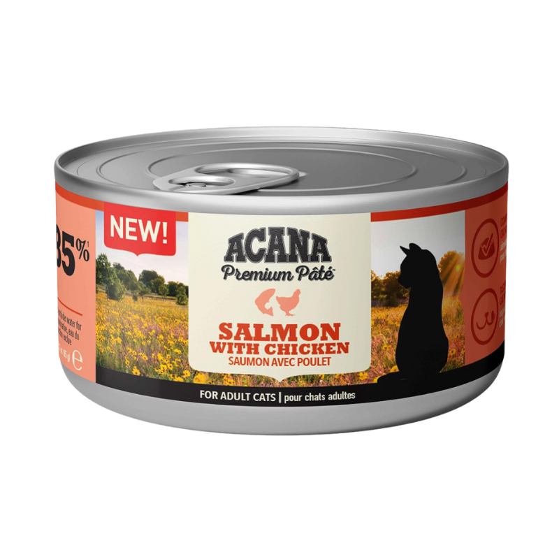 Acana Premium Ezme Somonlu ve Tavuklu 85 gr Yetişkin Konserve Kedi Maması