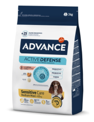 Advance Dog Sensitive Salmon & Rice 3 Kg Medium/Maxi