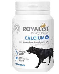 Royalist Calcium Köpekler için Kemik ve Diş Güçlendirici 150 Tablet