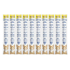 Gimcat Somonlu ve Alabalıklı 10x5 gr Sticks Kedi Ödül Maması