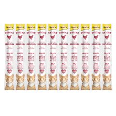Gimcat Kümes Hayvanı Etli 10x5 gr Sticks Kedi Ödül Maması