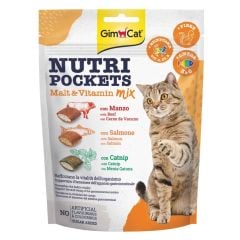 Gimcat Nutripockets Malt ve Multivitamin Mix 150 gr Kedi Ödül Maması