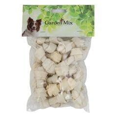 Garden Mix Doğal Beyaz Düğümlü Deri Kemik 2,5-3” – 20'li 160 gr