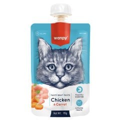 Wanpy Taze Tavuklu&Havuçlu Kedi Et Ezmesi 90 gr