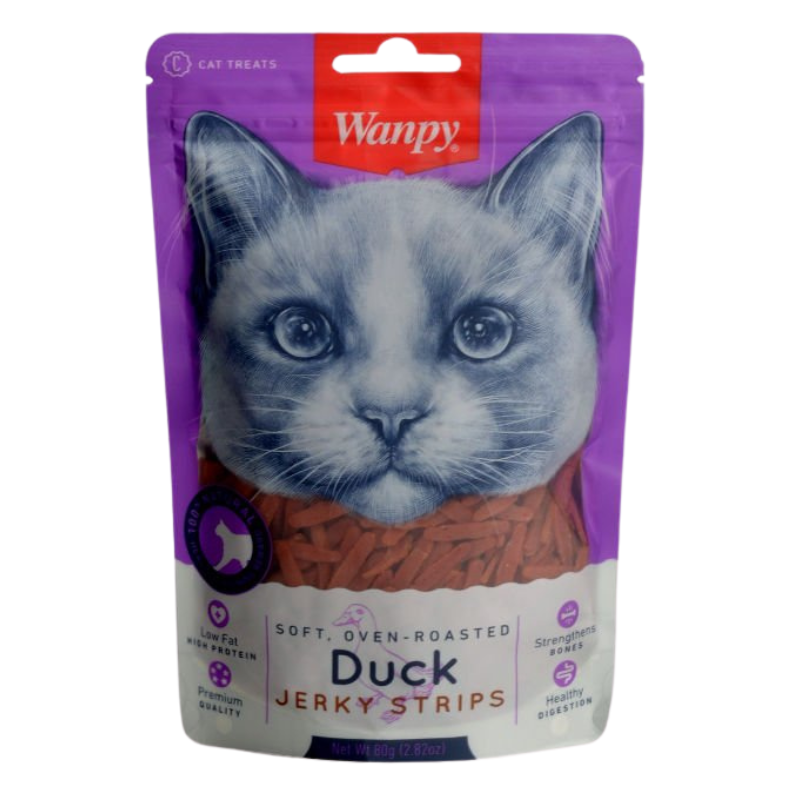 Wanpy Gerçek Ördek Fileto 80 g Yumuşak Kedi Ödülü