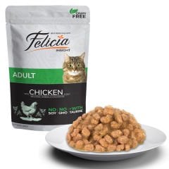 Felicia Tahılsız 85g Pouch Yetişkin Tavuklu Yaş Kedi Maması