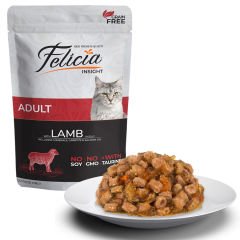 Felicia Tahılsız 85g Pouch Yetişkin Kuzu Etli Yaş Kedi Maması