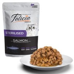 Felicia Tahılsız 85g Pouch Sterilised Somonlu Yaş Kedi Maması