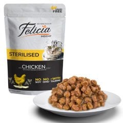 Felicia Tahılsız 85g Pouch Sterilised Tavuklu Yaş Kedi Maması