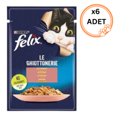 6 ADET Felix Somonlu Pouch 85 gr x6