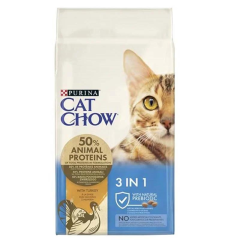 Cat Chow 3 in 1 Hindili Prebiyotikli Yetişkin Kedi Maması 15 Kg