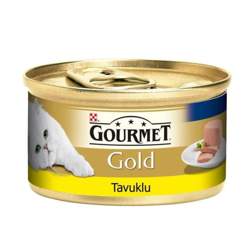 Purina Gourmet Gold Kıyılmış Tavuklu Yetişkin Konserve Kedi Maması 85 Gr