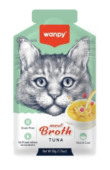 Wanpy Kediler için Ton Balığı Eti Çorbası 50 gr