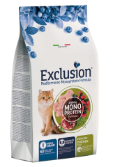 Exclusion Monoprotein Tavuk Etli ve Narlı Düşük Tahıllı Kısırlaştırılmış Kedi Maması 1.5 Kg