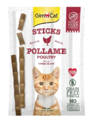 GimCat Sticks Tavuklu Ciğerli Taurinli Kedi Ödül Çubuğu 20gr