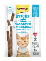 GimCat Sticks Morina Balıklı ve Somonlu Kedi Ödül Çubuğu 20gr