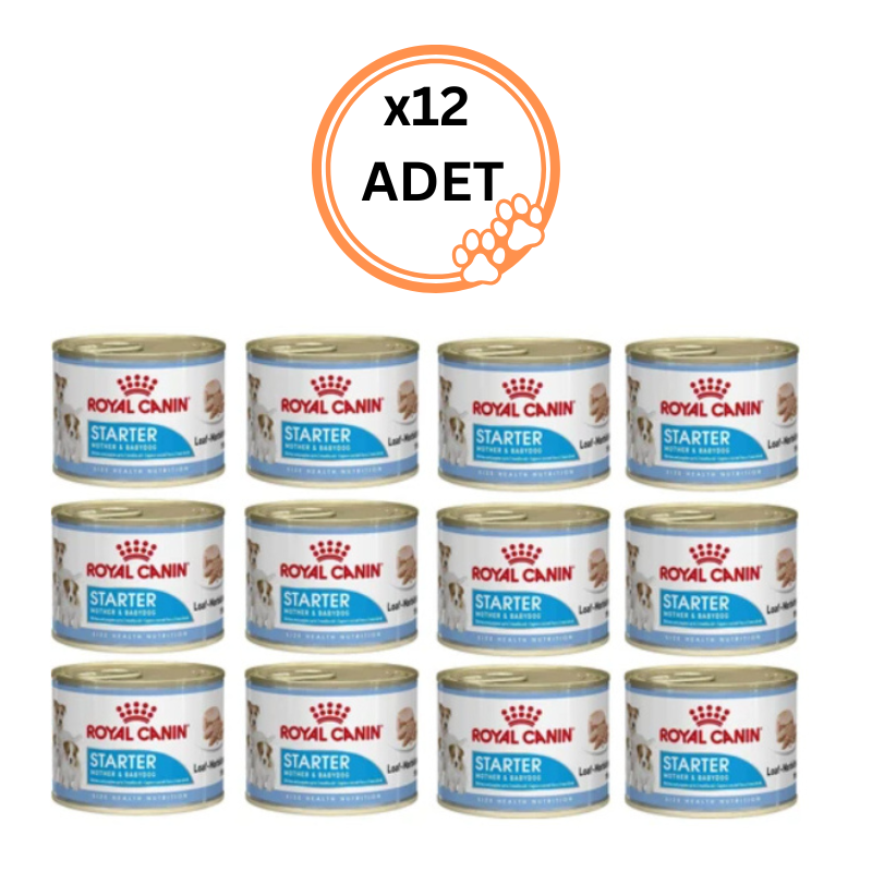 12 Adet Royal Canin Starter Mousse Mother and Babydog Yavru Köpek Konservesi 195 grx12