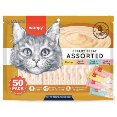 Wanpy Karışık 4 Lezzetli Krema Kedi Ödülü 50*14 gr