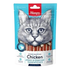Wanpy Tavuklu&Morina Balıklı Kedi Ödülü 80 g