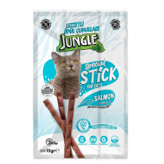 Jungle Stick Somonlu Kedi Ödül Çubuğu 3x5 gr