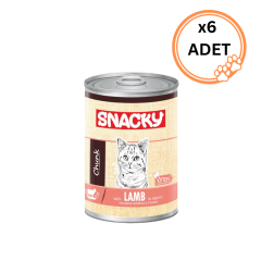6 ADET Snacky Chunk Kuzulu Yavru Kedi 400 gr x6