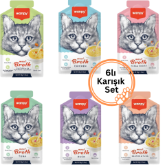 Wanpy Kediler için 6lı Karışık Çorba Seti 50g x6