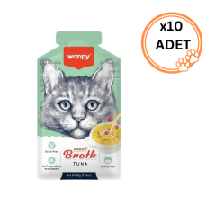10 ADET Wanpy Kediler için Ton Balığı Çorbası 50 gr x10