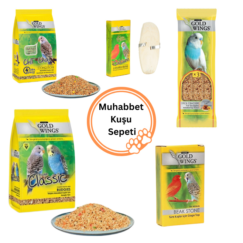 Gold Wings Classic Muhabbet Kuşu Sepeti