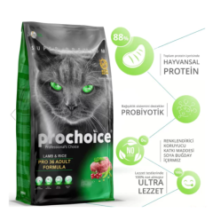 Prochoice Pro 36 Kuzulu ve Pirinçli Düşük Tahıllı Yetişkin Kedi Maması 15 Kg