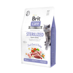 Brit Care Hypo-Allergenic Kilo Kontrolü için Ördekli Tahılsız Kısırlaştırılmış Kedi Maması 7 kg