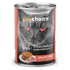 Prochoice Kuzu Etli 400 gr Kısırlaştırılmış Yetişkin Konserve Kedi Maması