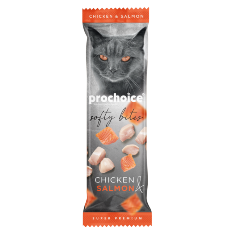 Prochoice Softy Bites Tavuklu ve Somonlu 10 gr Kedi Ödül Maması
