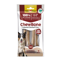 GimDog Chew Bones Press Köpek Çiğneme Kemiği 5,5’’ 120 gr 2 li Naturel